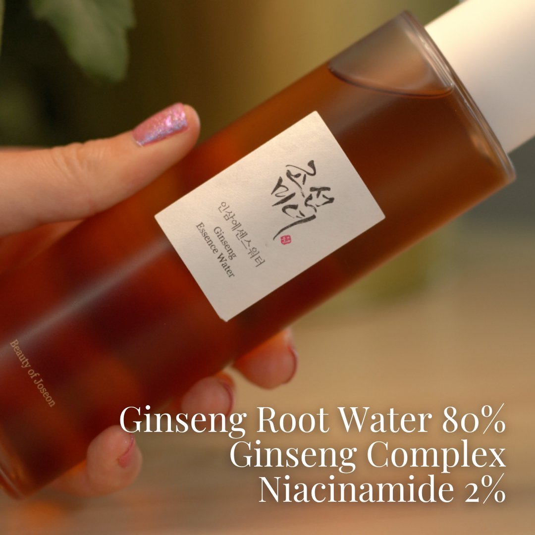 Photograph of Beauty of Joseon Ginseng Essence Water with key ingredients 