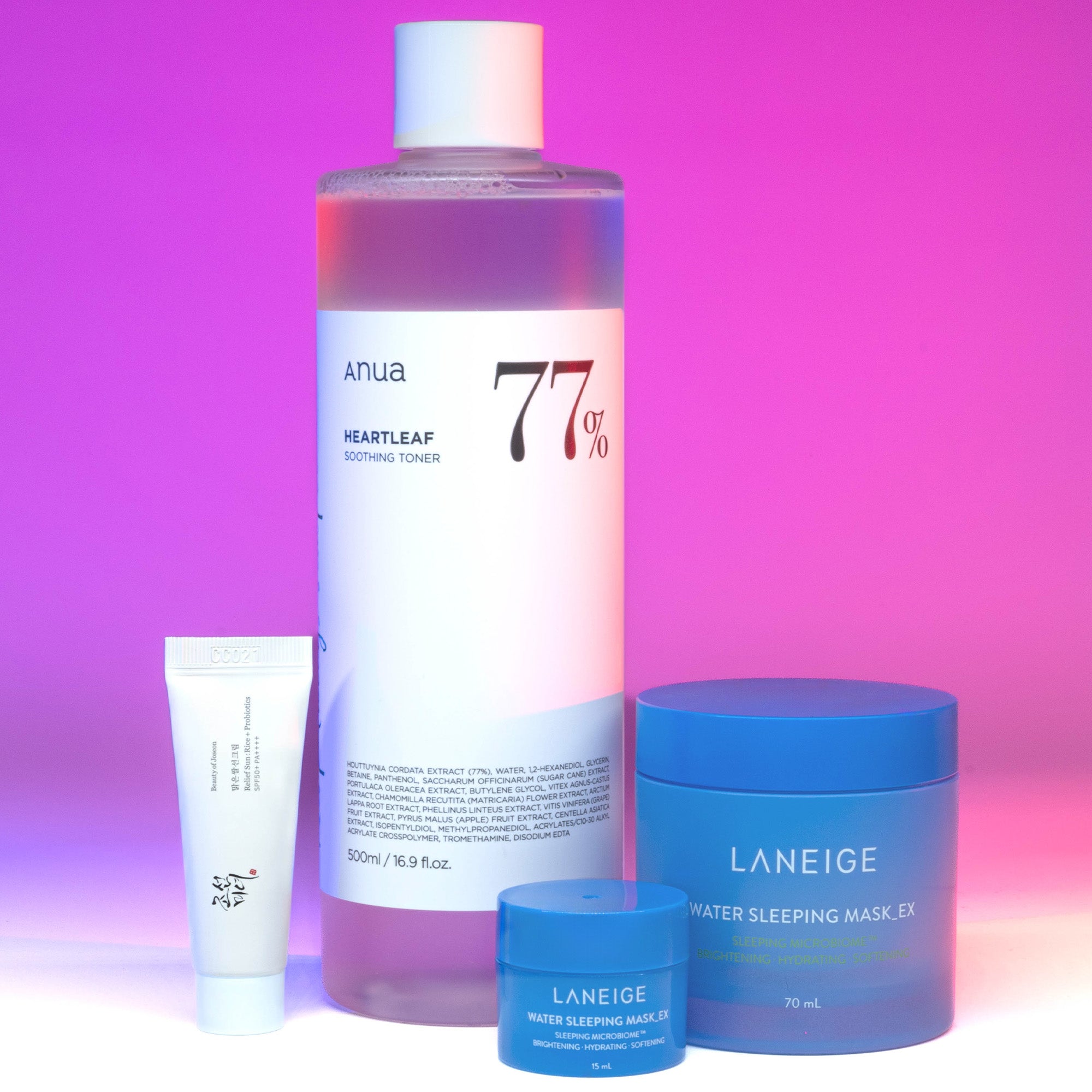 Anua | Laneige | Skin Barrier Recovery Bundle for Night Owls